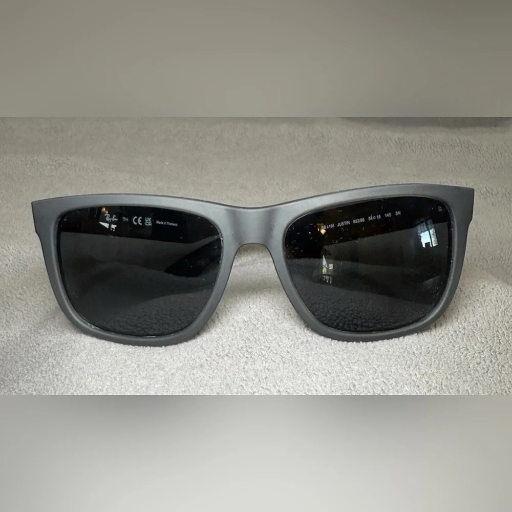 RAY BAN JUSTIN RB4165 852/88 54-16 MATTE GRAY FRAME ONLY $176 - Picture 6 of 12